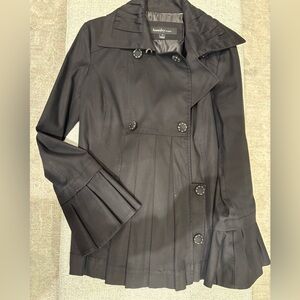 Laundry By Shelli Segal Black Trench Coat